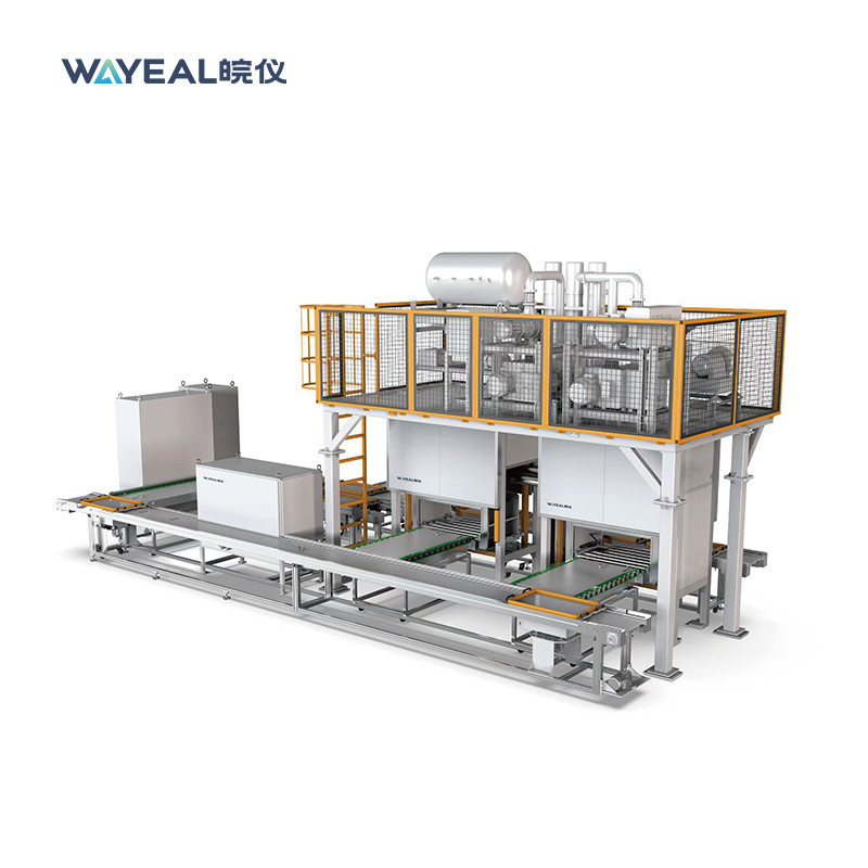 Helium-Leckage-Detector-System für die Detektion von Wellrohren in Vakuumkammern