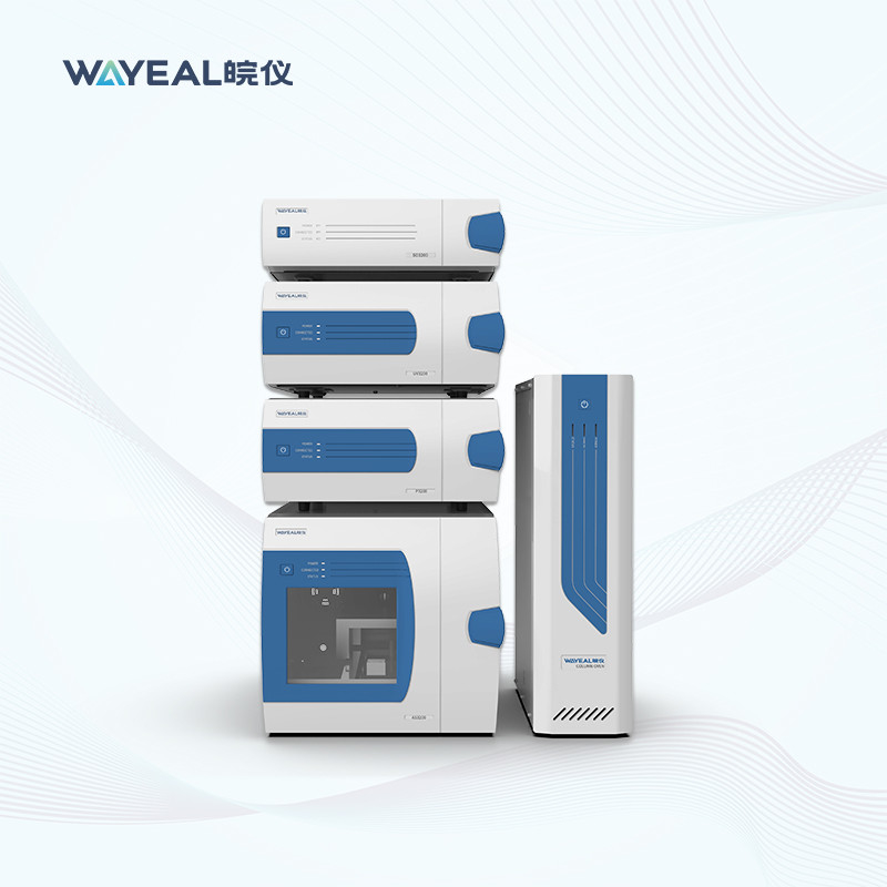 Ein Instrument zur Flüssigchromatographie mit PC/Smart-Labor-Software und Durchfluss von 0,001-10 ml/min
