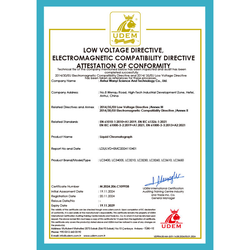 Ein Instrument zur Flüssigchromatographie mit PC/Smart-Labor-Software und Durchfluss von 0,001-10 ml/min